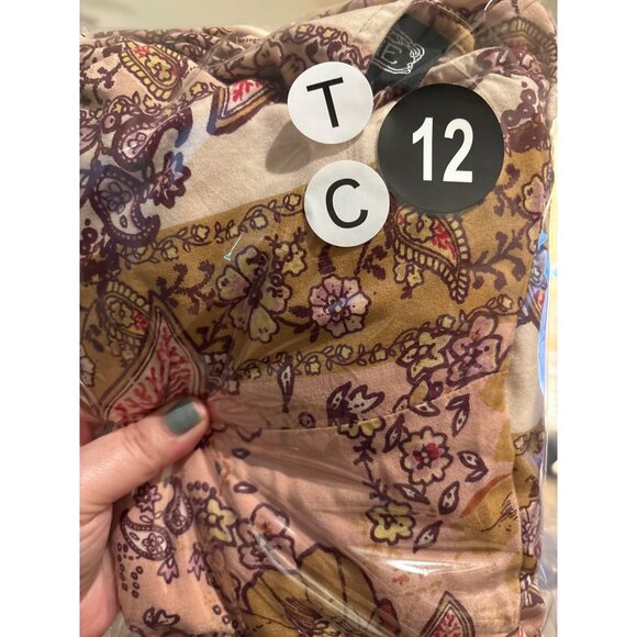 Angie Womens Paisley Kimono Duster Open Front Lightweight Boho Cover-Up - Picture 8 of 11